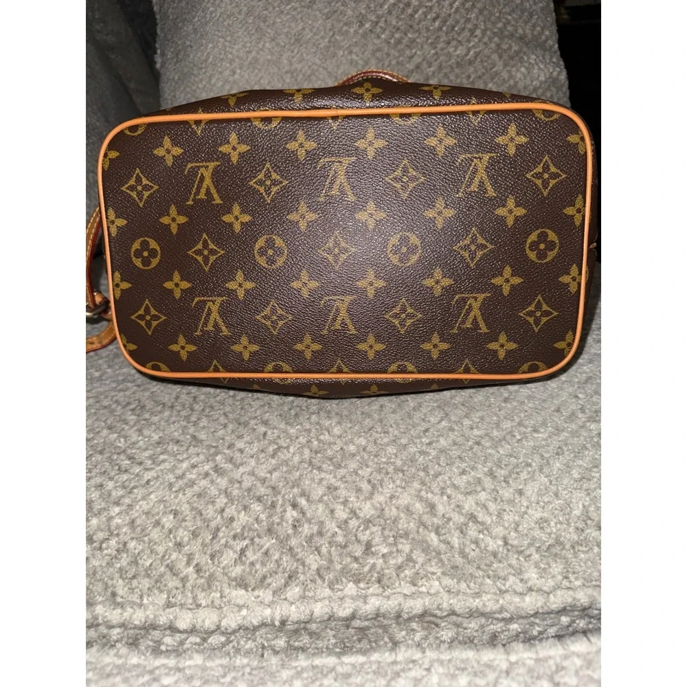 Louis Vuitton Palermo PM Monogram Canvas Handbag Brown Tote‎ M40145